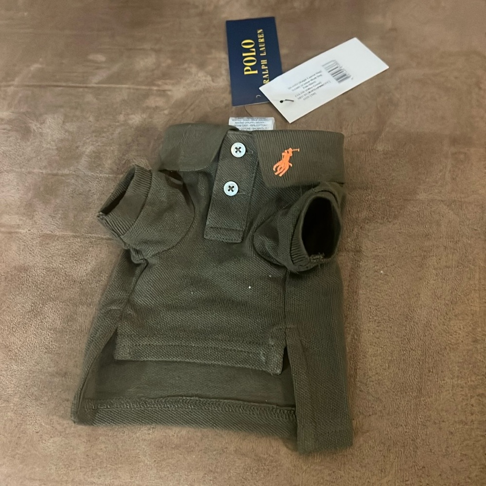 Xtra-small Hunter Green Ralph Lauren Polo for dog.